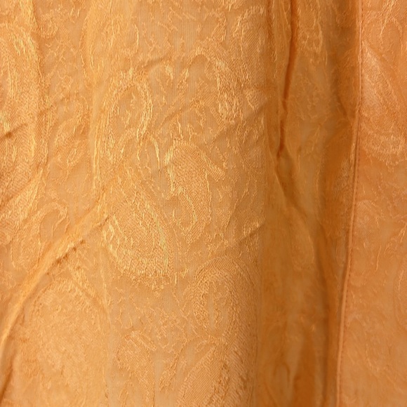 ZARA orange jacquard print full length jumpsuit size small - Picture 7 of 13